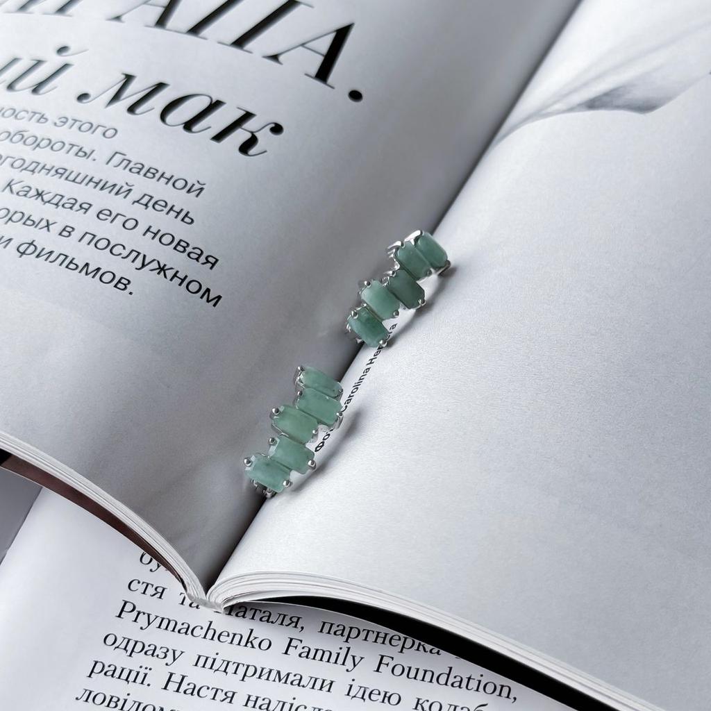 Silver Earrings with Natural Emerald 2.55ct (2151081)