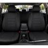 4 PCS Waterproof Car Seat Covers, Quick Setup Auto Front Seats Protector with Separate Headrest Cover, Comfortable Sporty Seats Cover with EVA Foam