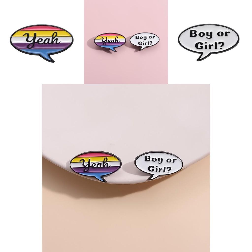 Unikalna litera geometryczna przypinka broszka modny emaliowany design na co dzień i dla par stylowy