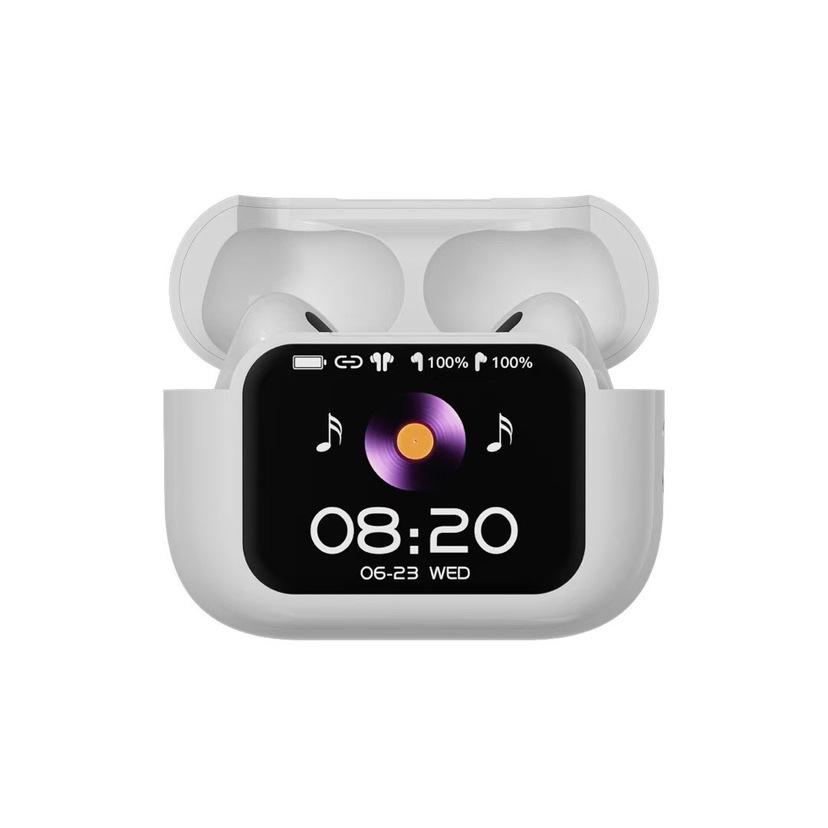 Huaqiangbei A9 Pro Bluetooth ANC+ENC Earphones with LCD Touchscreen and Smart Color Display