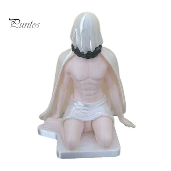 Creative Office Desk Gadgets 3D Printed Masked Hottie Ornament, Cool Mysterious Character Figurine, Stable Novelty Gifts for Gamers Base Desktop