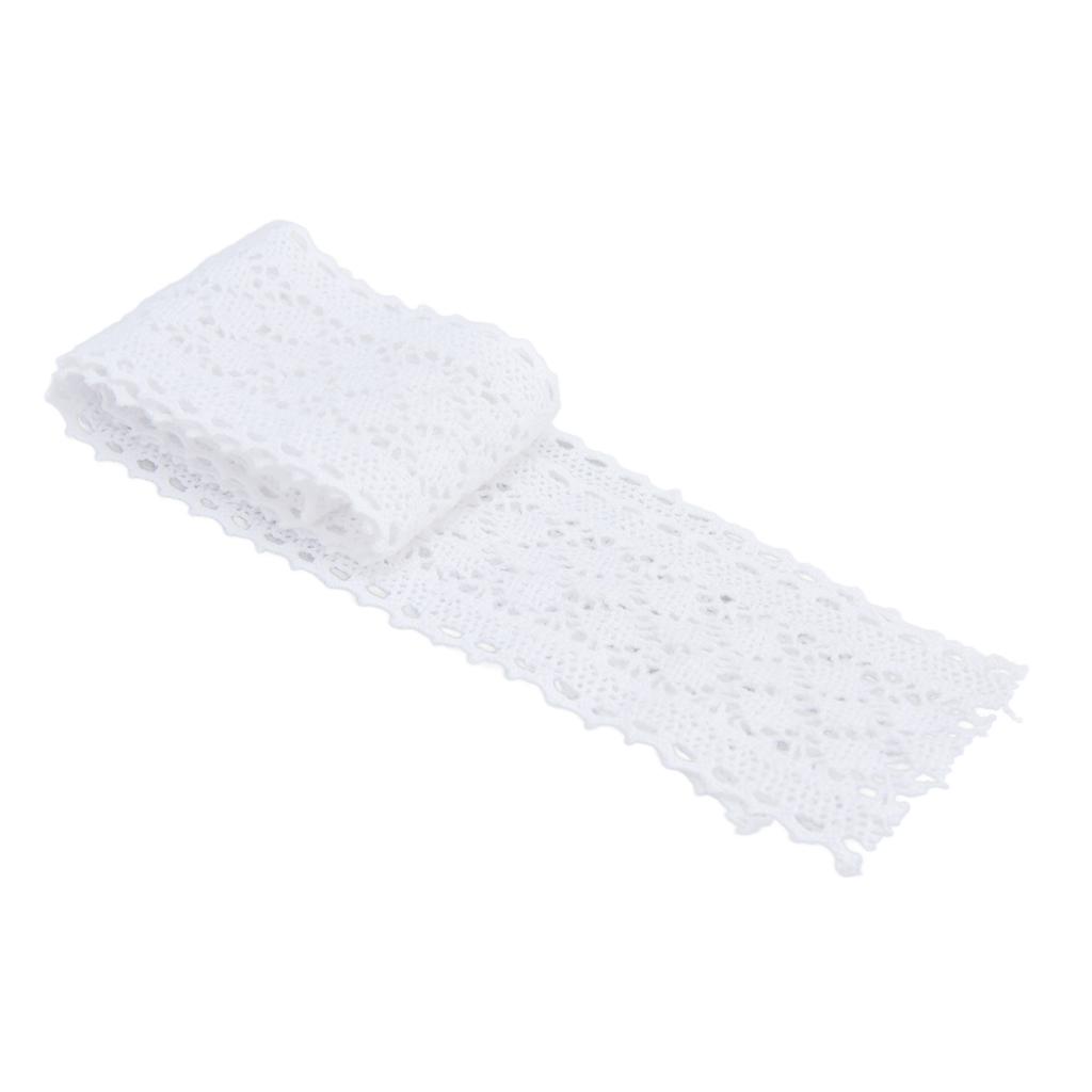 Lace Trim 10 Yard Exquisite Pattern Eco Friendly Durable Skin Friendly White Lace Ribbon for Wedding Party