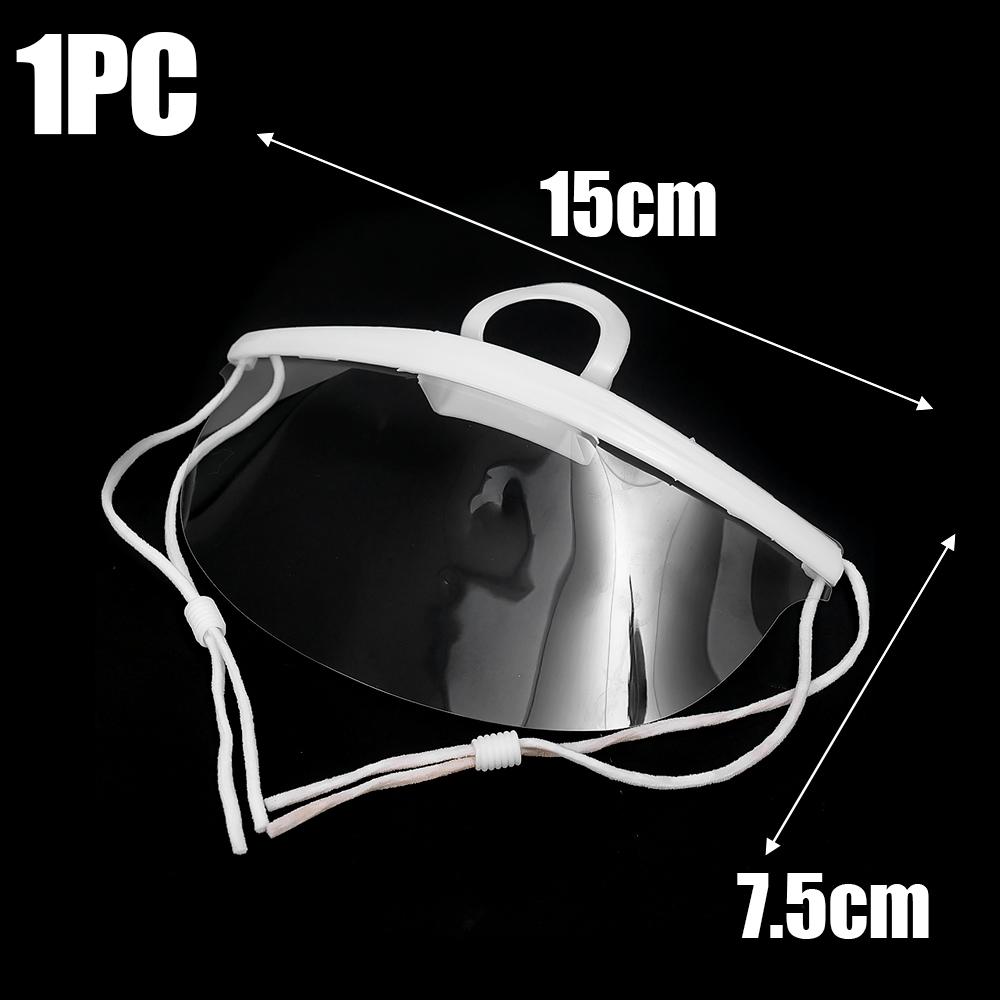 

Hygiene Mouth Shield Transparent Mouth Shield Beauty Chef Waiter Protective Mask Reusable Visible Splash Proof Mask Mouth Cover