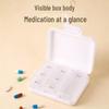 Compact 7-Grid Medicine Box: Sealed Weekly Travel Pill Organizer with 3-Grid Mini Compartment
