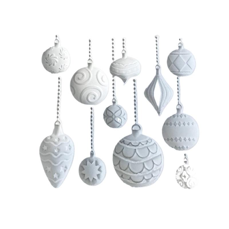 3D Silicone Christmas Balloon Cake Mold For Fondant Chocolate Candy Jello Decor Holiday Kitchen DIY Baking Tools