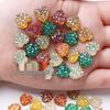 12mm Heart-shaped Starry Sky Resin Flatback Rhinestones - 200pcs/40pcs