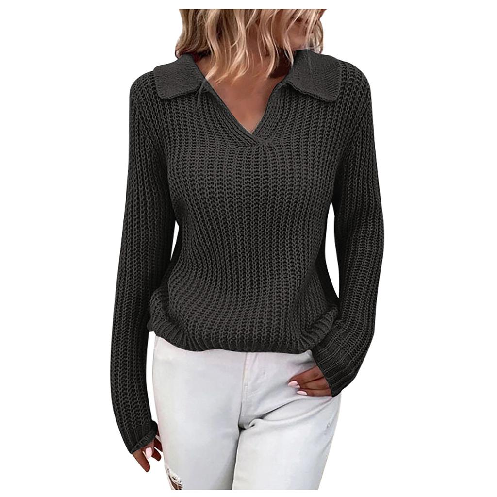 Women Casual Print Pullover O Neck Long Sleeve Sweater Top