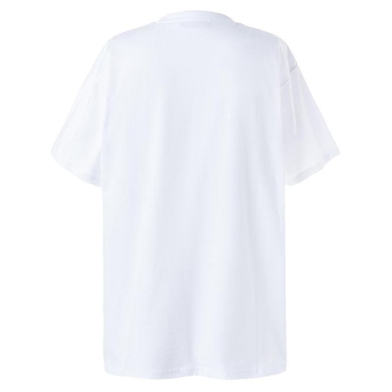 ONITSUKA TIGER Logo Print Casual Loose Short Sleeve T-Shirt Unisex Tops White 2183A460-103