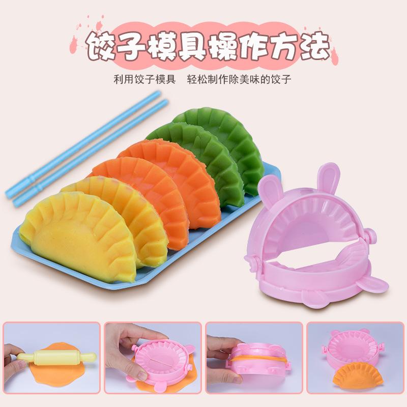 Gris Farget Leire Nudelmaskin Lekehus Leker 3D Farget Leire Barnes Leire Plastilina