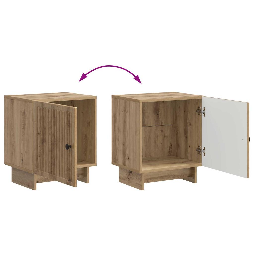 Nightstand Artisan Oak 43 x 34.5 x 50 cm Engineered Wood
