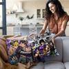 Pillow Covers Cartoon Jojo’S Bizarre Adventure Sofa Decorative Home Double-Sided Printing Short Plush Cute Cushion Cover