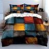 Colorful Abstract Wooden Pattern Bedding Duvet Cover Set Duvet Cover Pillowcases (1 * Duvet Cover 2 * Pillowcases, without duvet insert)