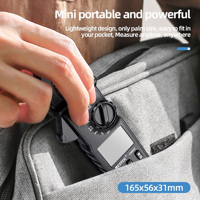 Mini Clamp Meter Auto Range 100A 600V NCV High Precision Multimeter Protable Digital Clamp Meter With Temperature Probe