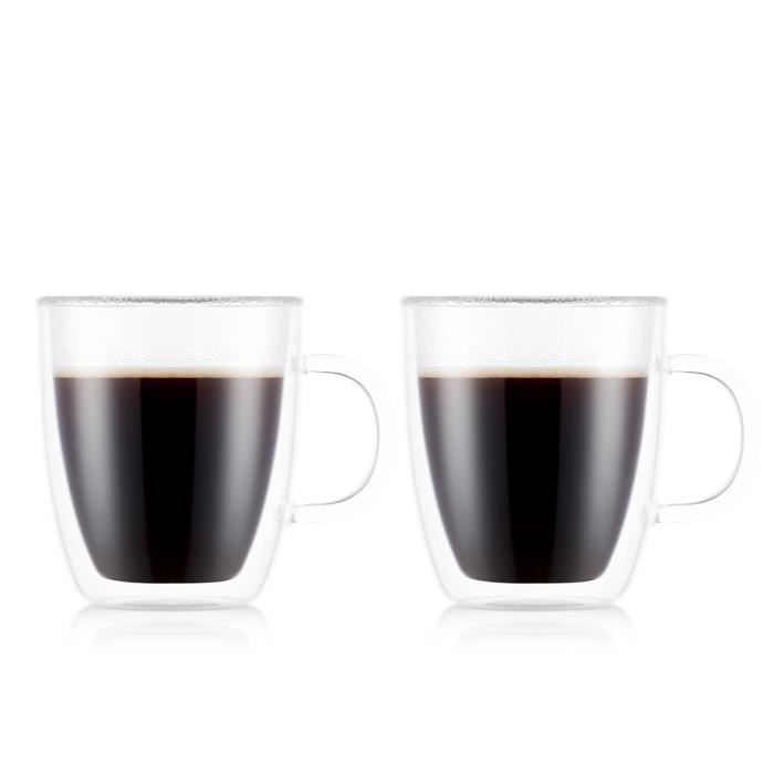 Bodum Set 2 mugs 0.45 L Transparent