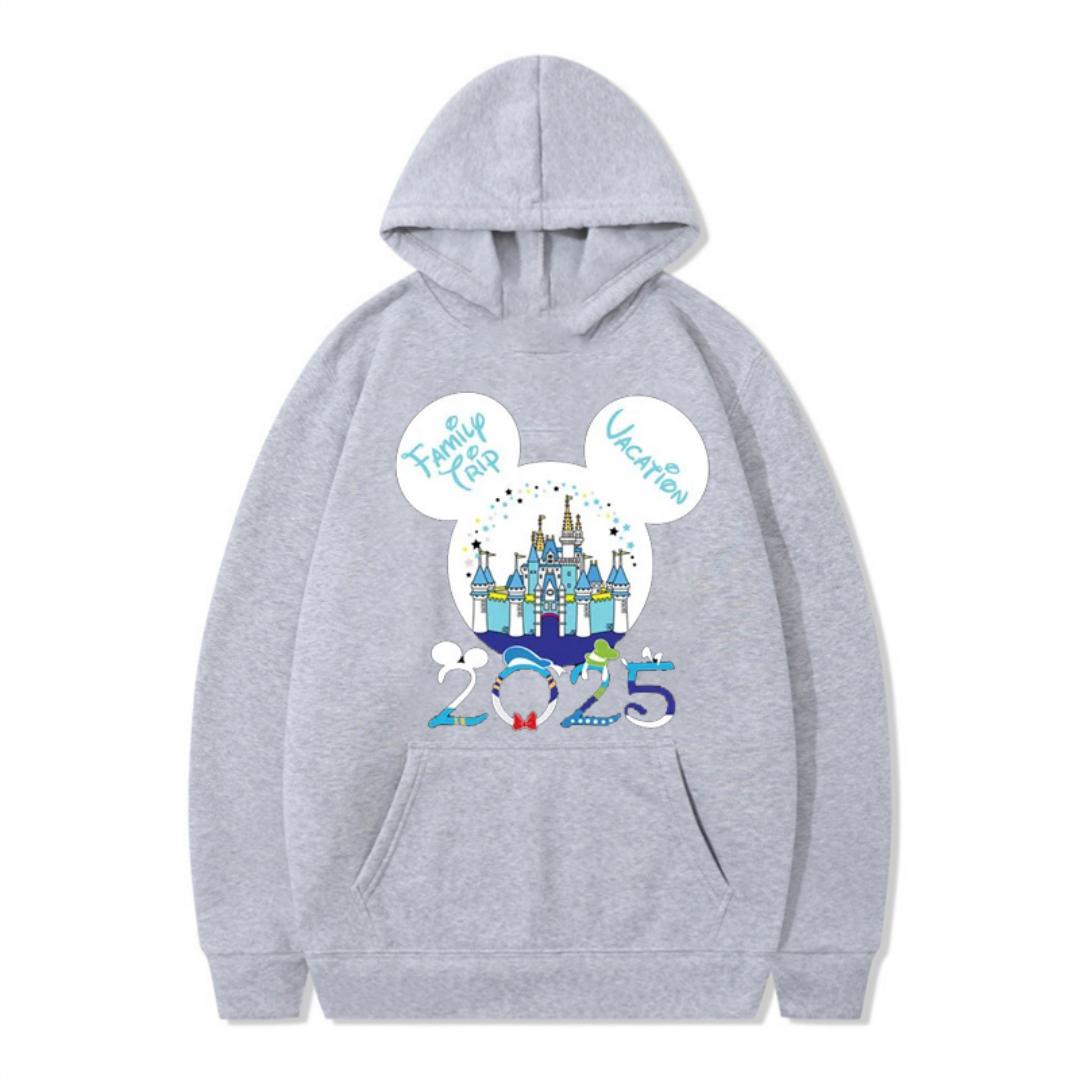 

2025 Новые хлопковые худи с принтом Диснея для женщин, свободного кроя, пуловер с капюшоном, осенняя мода 3XL