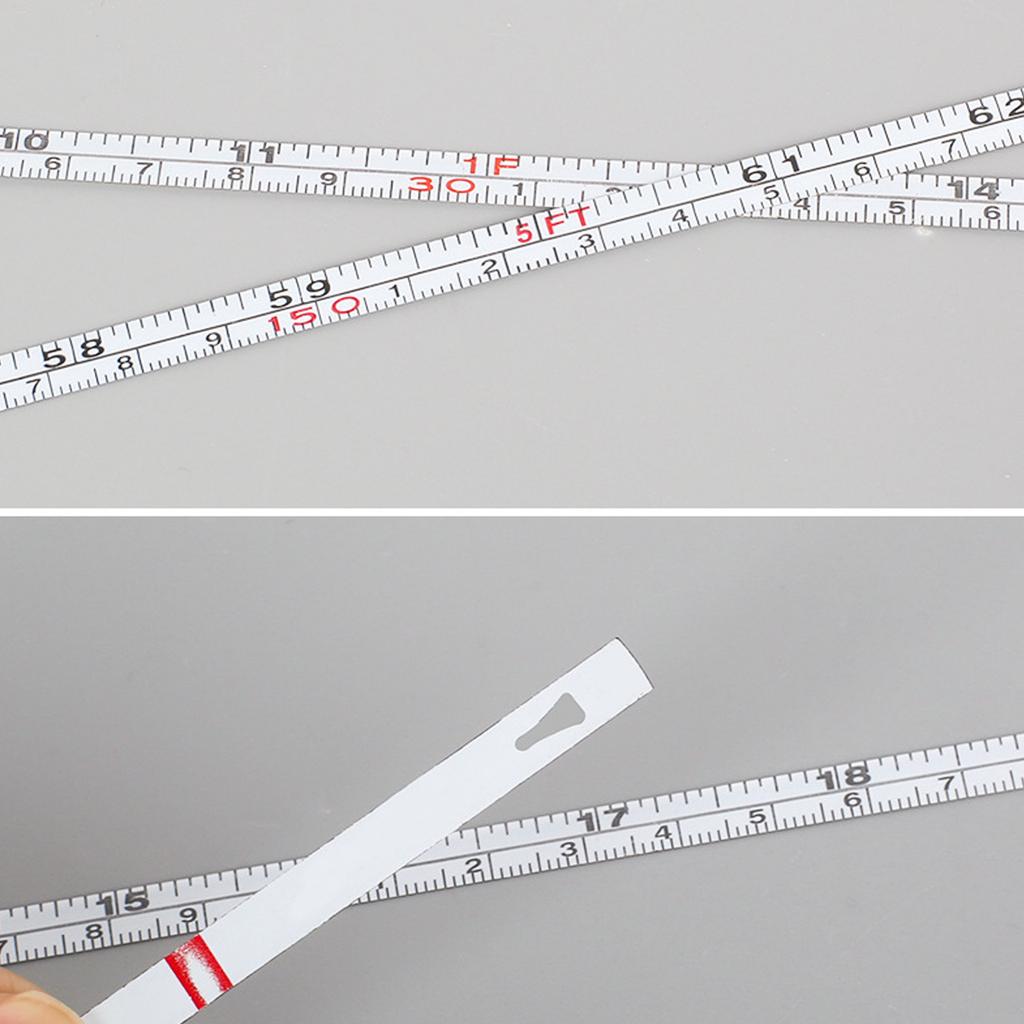 Clear Legible Marking Measuring Tape Featuring Easy to Read Graduations Double Scale System Metric & Royal Strong