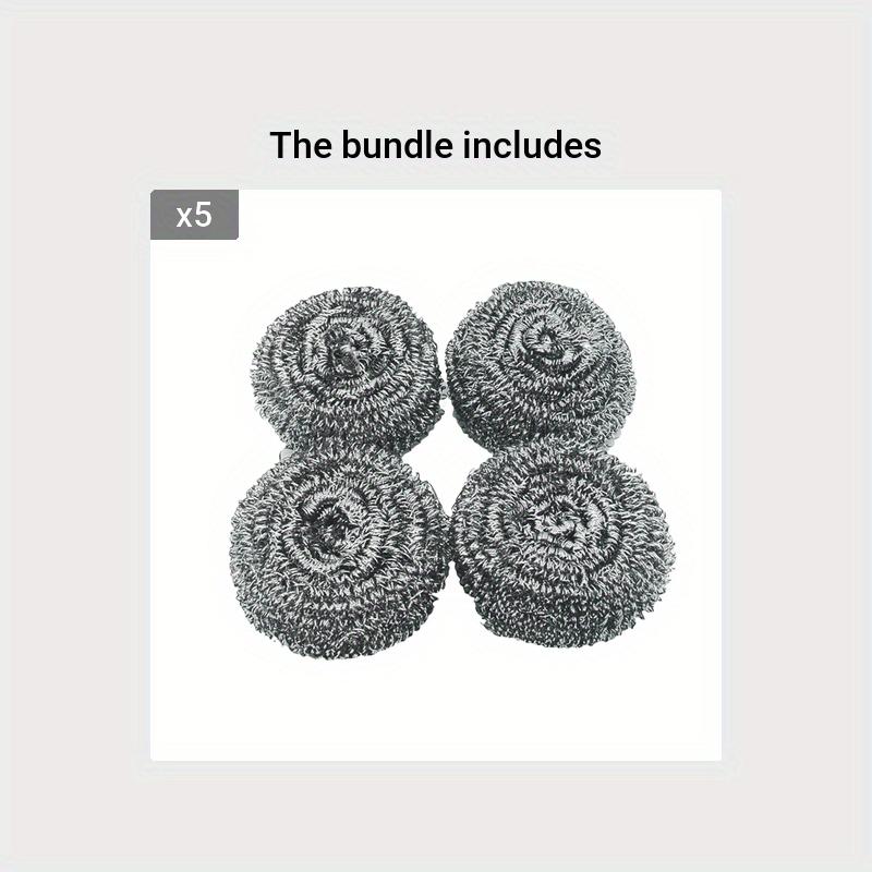 4Pcs/set Stainless Steel Cleaning Sponge for Scrubbing Pots and Pans.