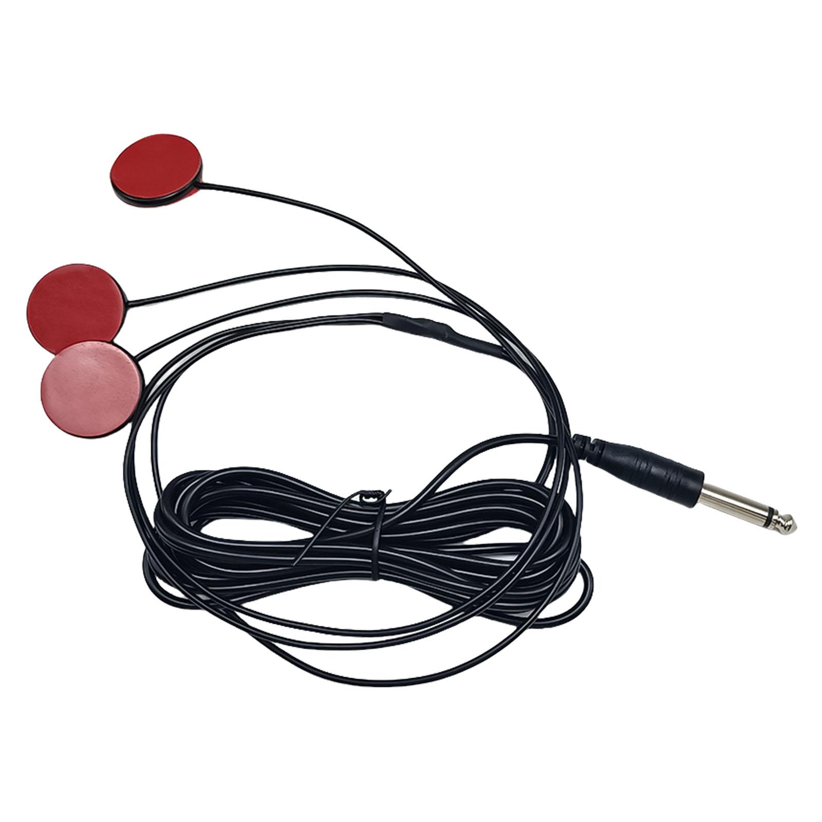 

6,35 мм гитарный самоклеящийся микрофонный звукосниматель для баса, скрипки, банджо, мандолины, укулеле, пьезоэлектрические стабильные контактные гитарные звукосниматели красный