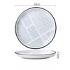 Creative Japanese Ceramic Plate Household Turnip Plate Deep Plates Shallow Plate Turnip Dish Restaurant Hotel Tableware Cooking
