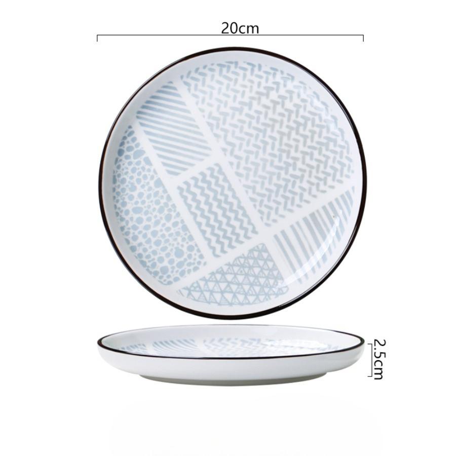 Creative Japanese Ceramic Plate Household Turnip Plate Deep Plates Shallow Plate Turnip Dish Restaurant Hotel Tableware Cooking