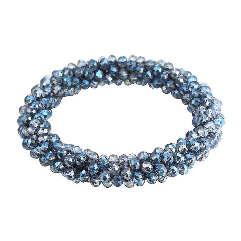 Boho Elastic Bracelets & Bangles For Women Vintage Stretch Bohemian Femme Crystal Glass Beads Bracelets Party Jewelry Gift
