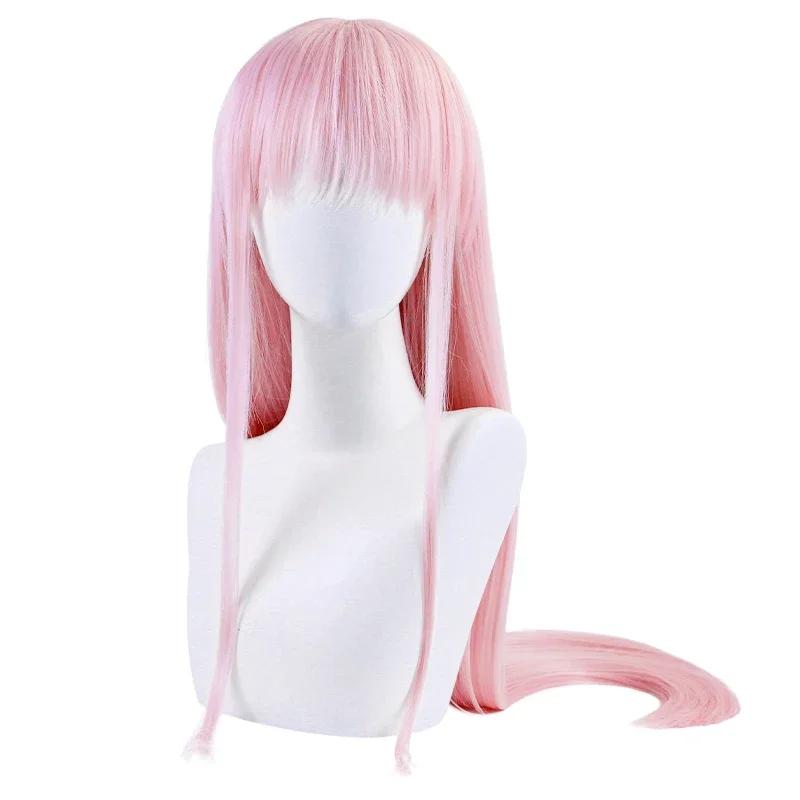 

Fun and Beauty Hair Animation Darling in FRANXX 02 Otherwise Two Long Wigs Role Playing Pink Cos Wig світло-рожевий колір