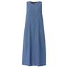 Bohemian Denim Dress With Pockets And Loose Fit For Casual Spring Wear