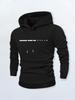 Stylish Casual Hoodie with Minimalist Letter Print