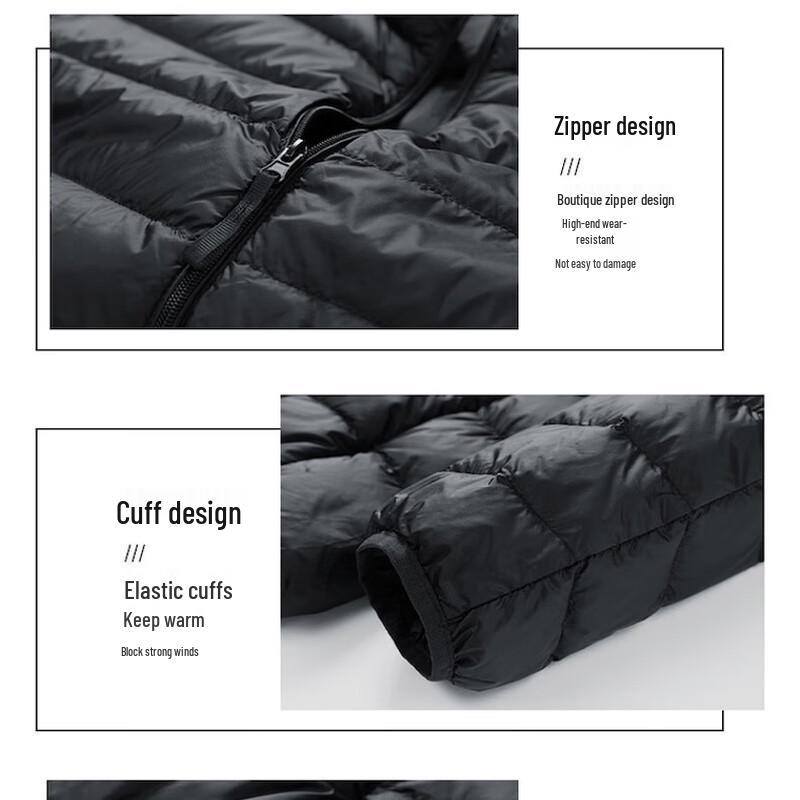 JEEP SPIRIT Men's Lightweight Stand-Collar Duck Down Jacket