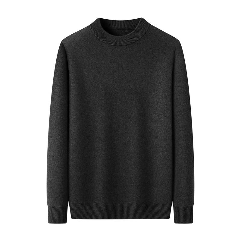 Men's Cashmere Wool Blend Round Neck Pullover Sweater