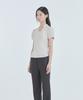 Mausolleum Emma Tailored Semi Bootcut Slacks - Chacoal Stripe