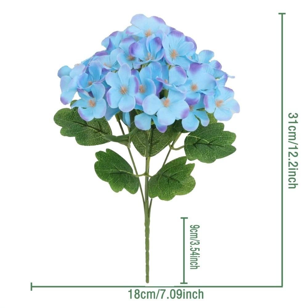 Silk Cloth Foam Flower Bouquet Dyed Edged Simulation Flowers Home Decoration  Photography Props