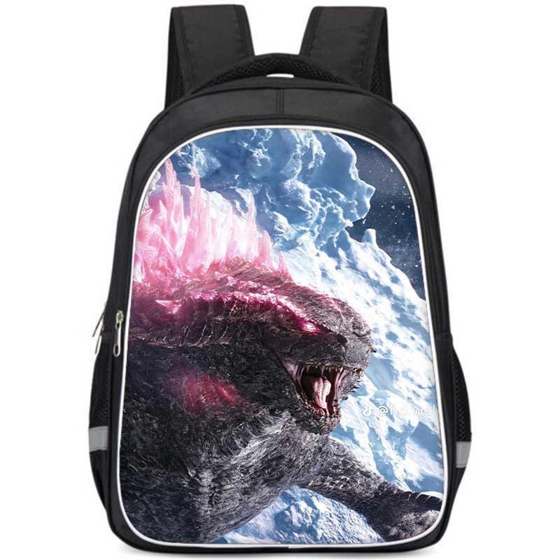Large Capacity Lightweight 3d Godzilla Backpack For Kids Perfect For School
