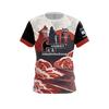 Neues Herren Hammer Eiswaffel-Kegel-Split-Print Bowling-Trikot Kurzarm Performance Sport-T-Shirt Fan Lässige Streetwear Oberteile