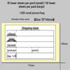 Self-Adhesive Writable Shipping Label Sticker with Backing Paper - Customizable for Warehouse and Logistics