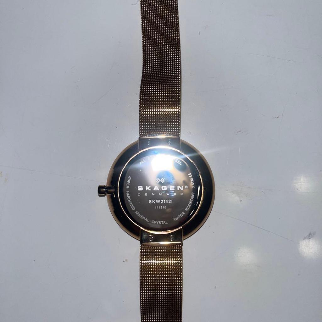 Used SKAGEN Watch Rose Gold No Battery