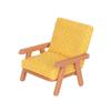 Realistic 1/12 Scale Dollhouses Sofa Soft Cloth Cover Wooden Base Simple Couch Model Furniture Accessory