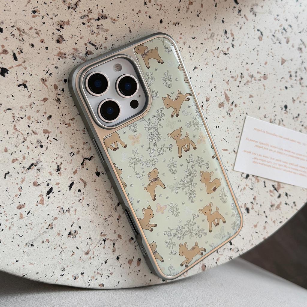 Cartoon-Hirsch-Handyhülle passend für iPhone 14, iPhone 15 und iPhone 16 Pro Max