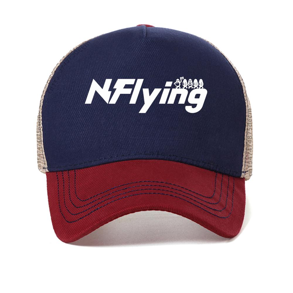 Fashion Band N.Flying Printing baseball cap Summer Unisex Hip Hop Street Casual Snapback Caps fashion mesh adjustable hats Adjustable