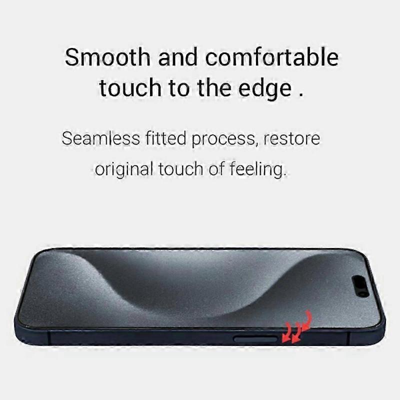 iPhone 16 Tempered Glass Screen Protector, 9H Hardness Anti-Scratch Shatterproof, Full Coverage HD Anti-Fingerprint, 2 Pack