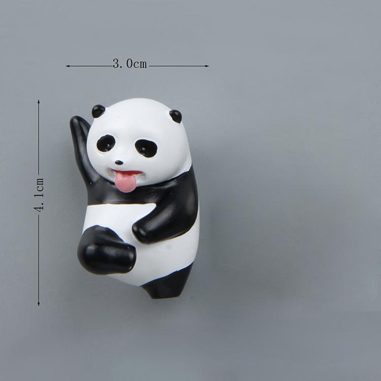 Panda Lying On The Tree Branch Creative Magnetic Buckle Refrigerator Magnet Suction Magnetic Sticker Home Decoration Po Wall