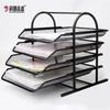 4-Tier Metal Mesh File Tray, Desktop Storage File Organizer/document Rack/file Basket, 4-Layer File Tray