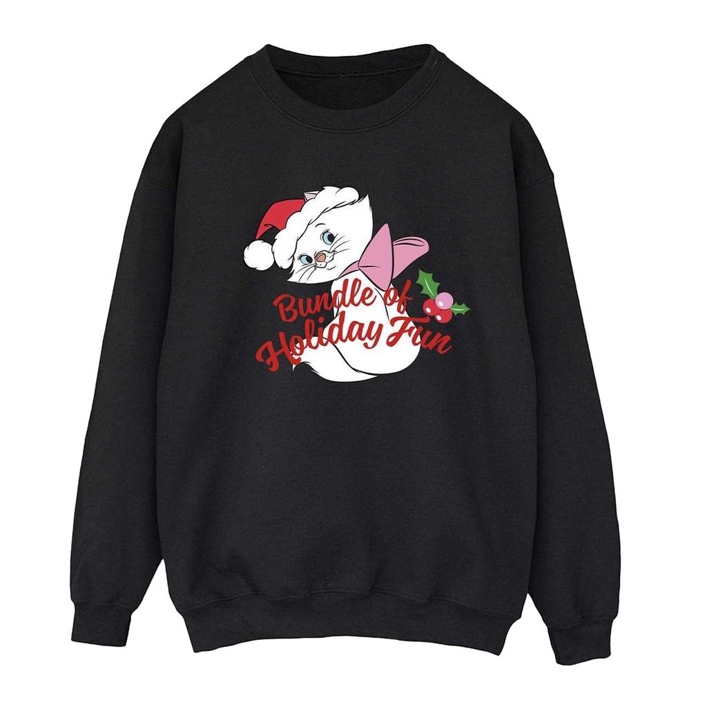 The Aristocats Womens/Ladies Bundle Of Holiday Fun Marie Sweatshirt