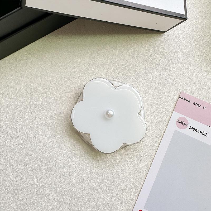 3D Pearl Flower MagSafe Detachable Phone Stand with Airbag Suction Cup