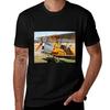 Tiger Moth Doppeldecker Flugzeug T-Shirt Lässiger Street Style Kurzarm T-Shirt