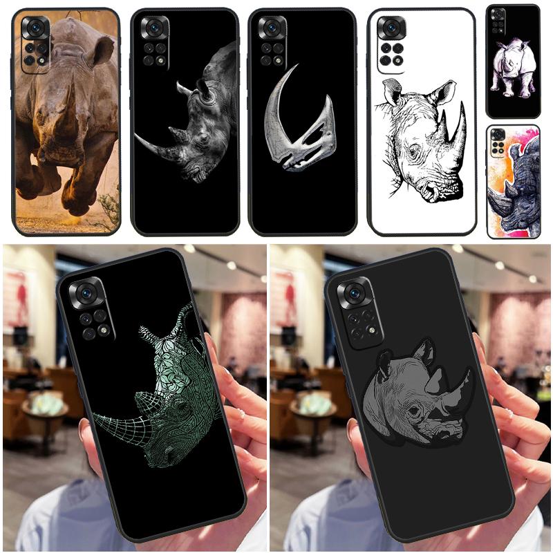 Rough Rhinoceros Rhino Beast Funda For Xiaomi Redmi Note 14 13 9 10 11 12 Pro 9S 10S 11S 12S Redmi 13C 10C 12C 14C Case