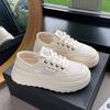 2025 new summer wear thick-soled heightening little white shoes women's versatile fashion breathable casual sports board shoes tide