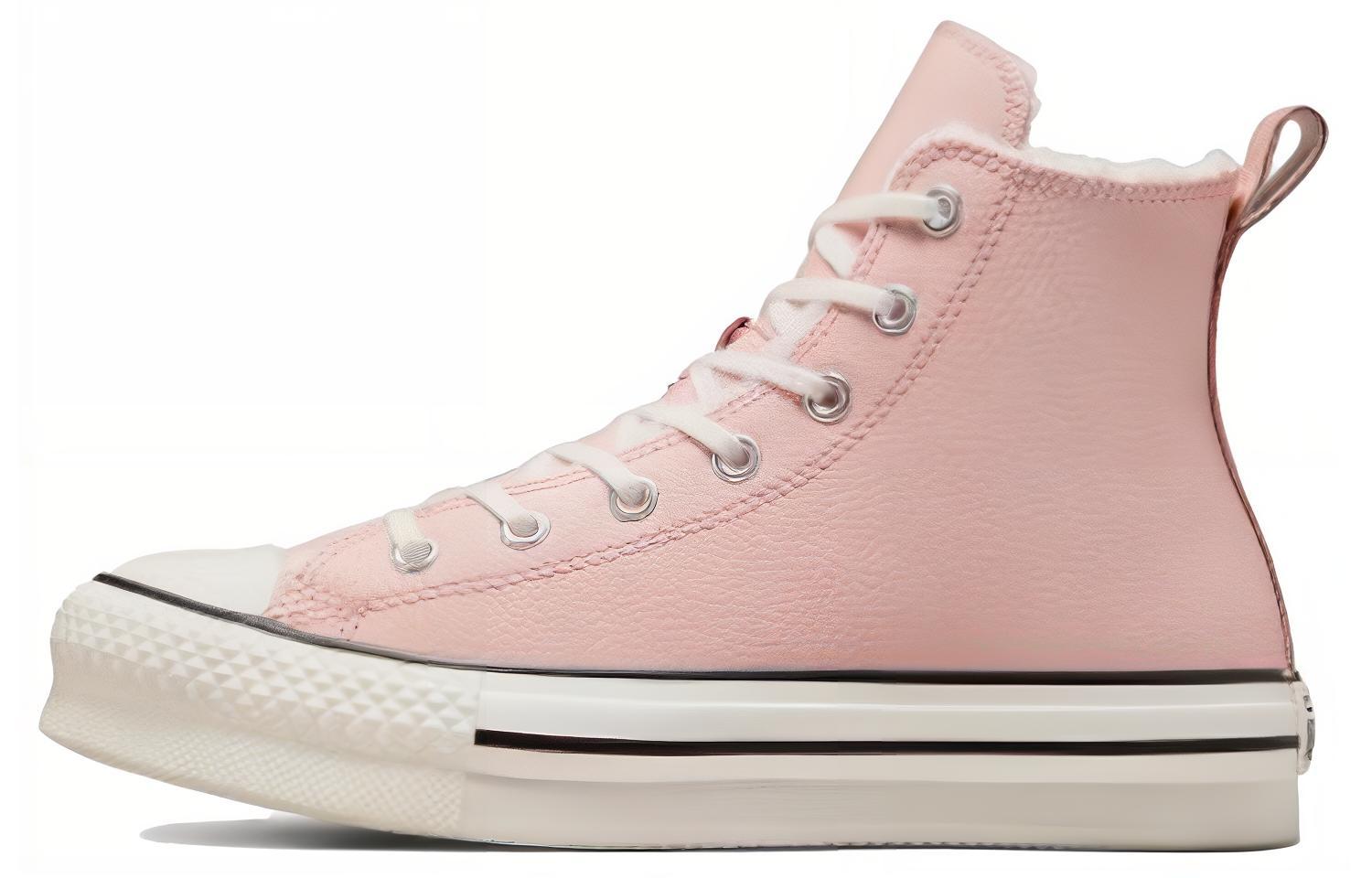 Кеды Chuck Taylor All Star Converse на платформе с высоким верхом Gs Sherpa - Pink Sage A06796C 38