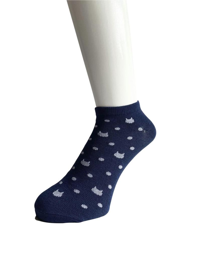 Ankle Summer Sneaker Cute Animal Sizes Women's Socks, Thin, Socks, Print, 23-25cm (Pattern Assorted) (5 Pairs)