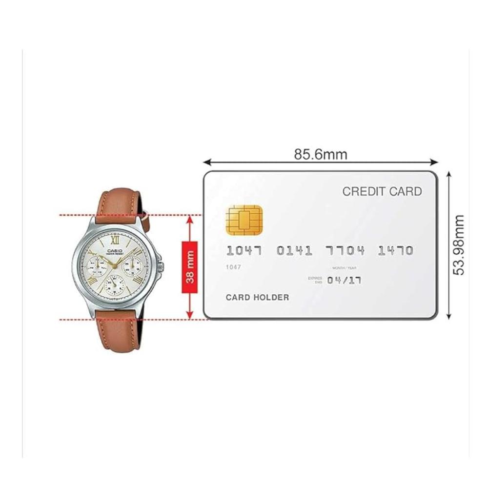 Spring Brown [Casio] Watch. LTP-V300L-7A2UDF (A1703) Japanese Quality